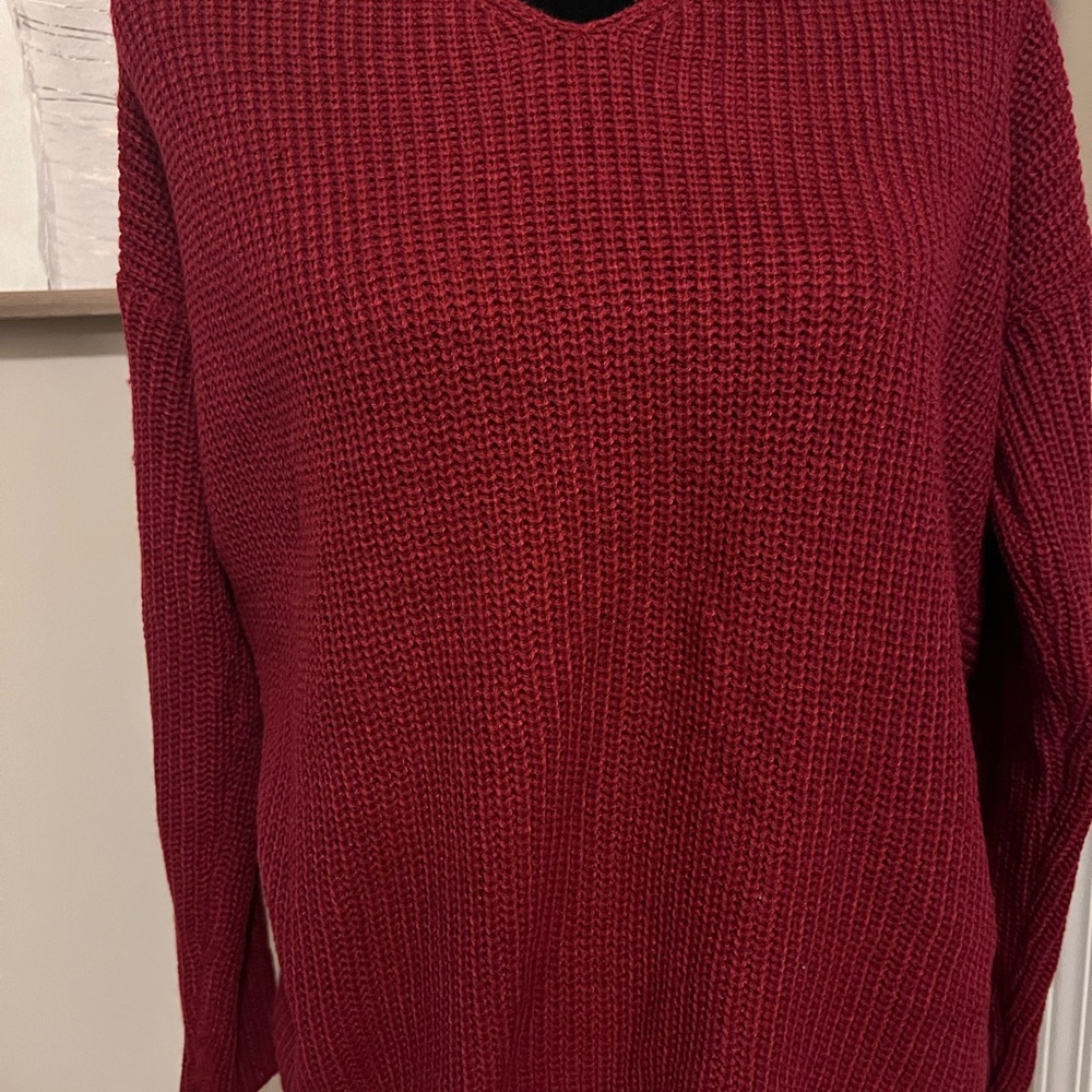 Burgundy Sweater